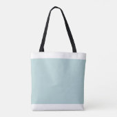 Het is een meisjesblauwe bloem, babymeisje, witte  tote bag (Achterkant)
