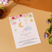 Het is een meisjesfeest voor baby shower. save the date