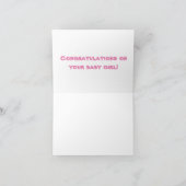 Het is een meisjeskaart bedankkaart (Binnen)