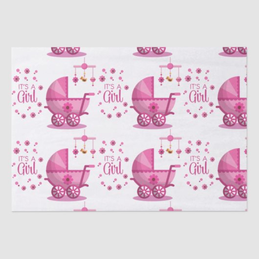 Het is een meisjespapier tissuepapier (Voorkant)