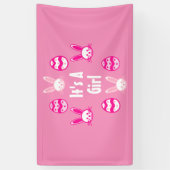 Het is een meisjesPasen Spandoek (Verticaal)