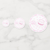 Het is een meisjesseksonthaal confetti (Achterkanten)