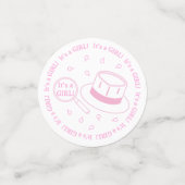 Het is een meisjesseksonthaal confetti (Kleine voorkant)