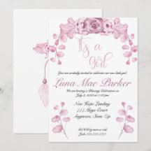 Het is een meisjesuitnodiging voor zegen of toewij