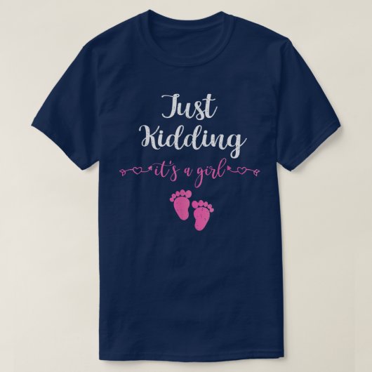 Het is een meisjeszwangerschapsuitkondiging Geslac T-shirt (Design voorkant)