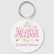 Het is een Melissa-ding Roze Goud Vrouwen Cadeau