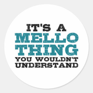 Het is een Mellophone ding die je niet zou begrijp Ronde Sticker
