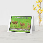 Het is een mens die in de boom slaapt kaart (Gele Bloem)