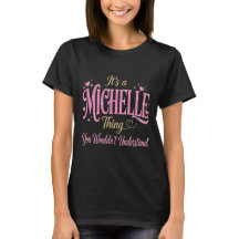 Het is een Michelle-ding Roze Goud Vrouwen Cadeau
