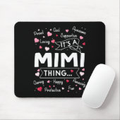 Het is een Mimi-ding dat grappig zegt dat Cute Gra Muismat (Met muis)