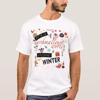 Het is een moeraswereld in de winter t-shirt