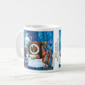 Het is een Mok van vier tot drie (Voorkant links)