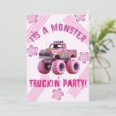 Het is een Monster Truckin' Party Custom Photo Kaart (Staand voorkant)