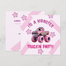 Het is een Monster Truckin' Party Custom Photo
