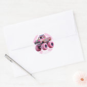 Het is een Monster Truckin' Party Custom Photo Ronde Sticker (Envelop)