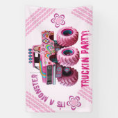 Het is een Monster Truckin' Party Custom Photo Spandoek (Verticaal)