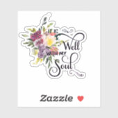 Het is een mooie bloemenspray sticker (Vel)