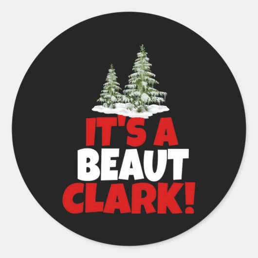 Het is een mooie Clark dag Ronde Sticker (Voorkant)