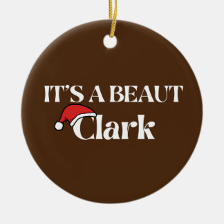 Het is een mooie Clark Keramisch Ornament