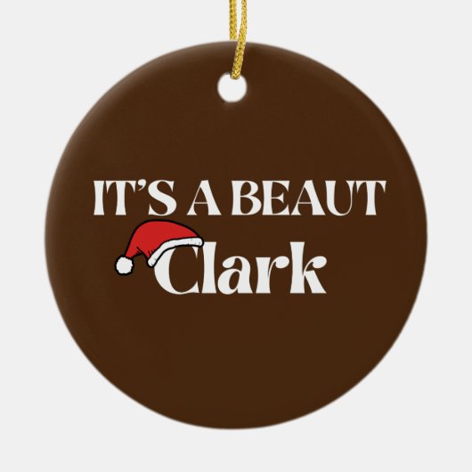 Het is een mooie Clark Keramisch Ornament (Voorkant)