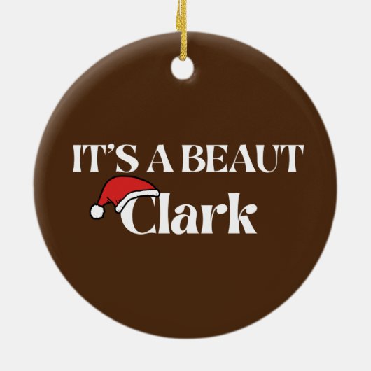 Het is een mooie Clark Keramisch Ornament (Achterkant)