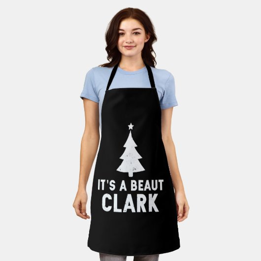 Het is een mooie Clark kerstvakantie Schort (Gedragen)