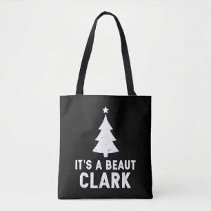 Het is een mooie Clark kerstvakantie Tote Bag