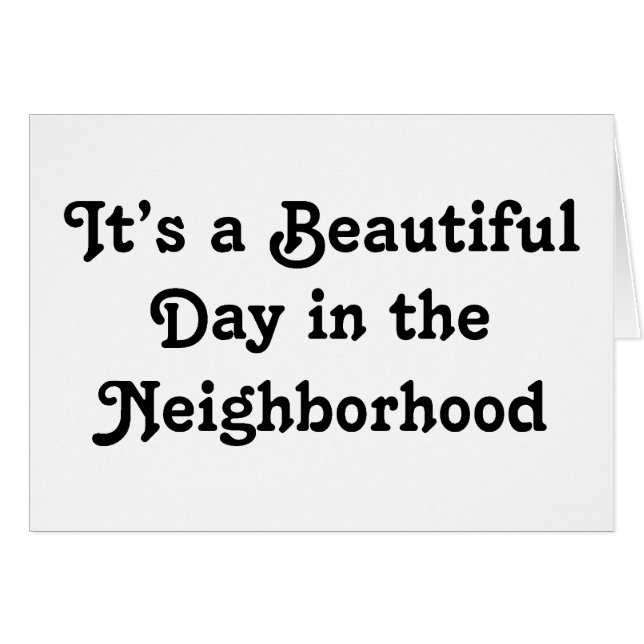 Het is een mooie dag (Voorkant Horizontaal)