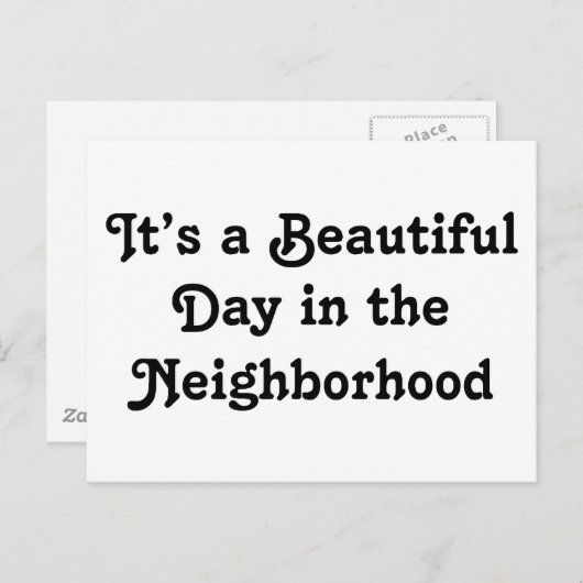 Het is een mooie dag briefkaart (Voorkant / Achterkant)