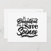 Het is een mooie dag Chiropractische chiropractor Briefkaart (Voorkant / Achterkant)