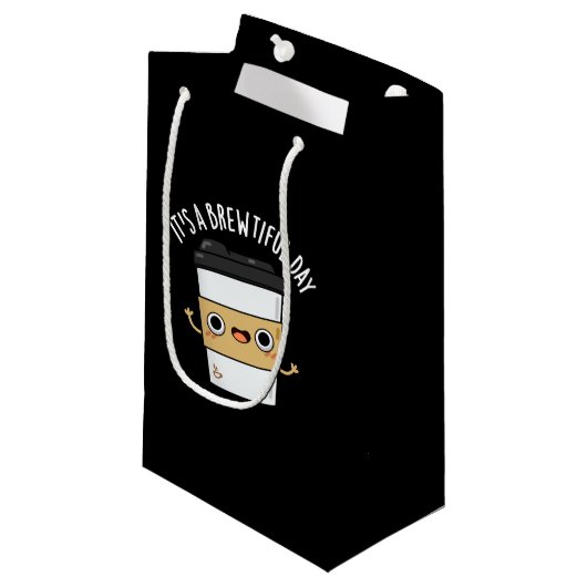 Het is een mooie dag... grappige koffie.. klein cadeauzakje (Voorkant Gekanteld)