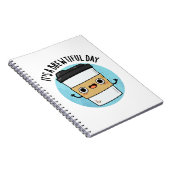 Het is een mooie dag... grappige koffie.. notitieboek (Rechterzijde)