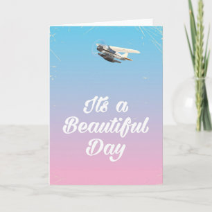 Het is een mooie dag inspirerende quote kaart