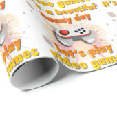 Het is een mooie dag - laten we videospelletjes sp cadeaupapier (Rol Hoek)