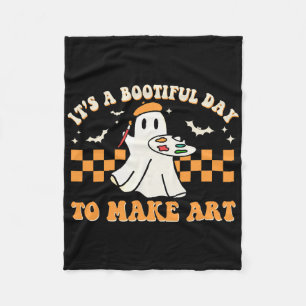 Het is een mooie dag om Art Halloween Kunst te mak Fleece Deken