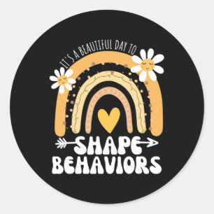 Het is een mooie dag om autisme te vormen ronde sticker