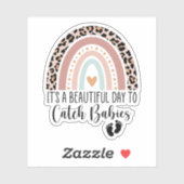 Het is een mooie dag om baby's te vangen. sticker (Vel)