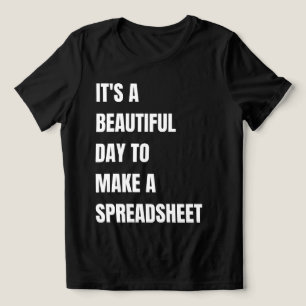 Het is een mooie dag om een spreadsheet te maken, Tri-Blend shirt