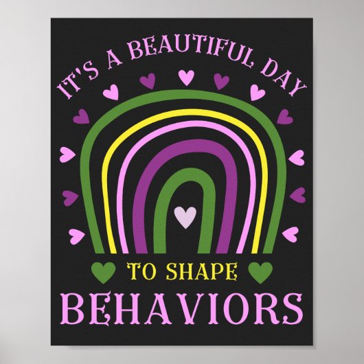 Het is een mooie dag om gedrag te vormen poster (Voorkant)