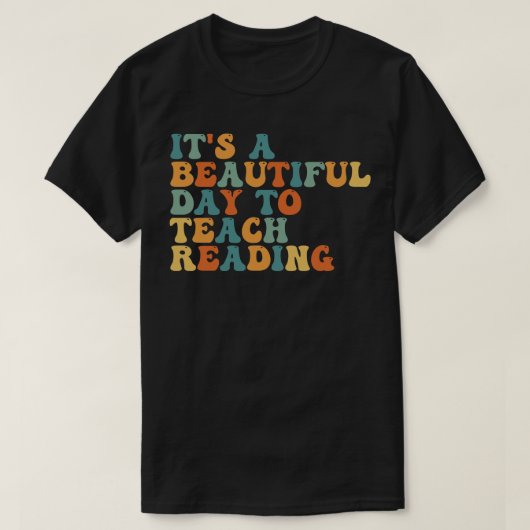 Het is een mooie dag om het lezen te leren 12 t-shirt (Design voorkant)