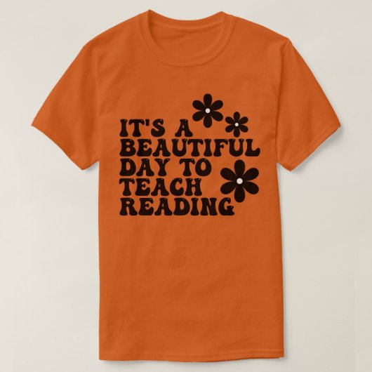 Het is een mooie dag om het lezen te leren 16 t-shirt (Design voorkant)