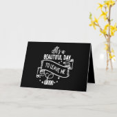 Het is een mooie dag om me alleen te laten. kaart (Gele Bloem)