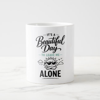 Het is een mooie dag om me met rust te laten grote koffiekop