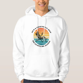 Het Is Een Mooie Dag Om Me Met Rust Te Laten Retro Hoodie