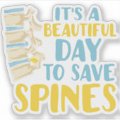 Het is een mooie dag om stekels te besparen sticker (Voorkant)