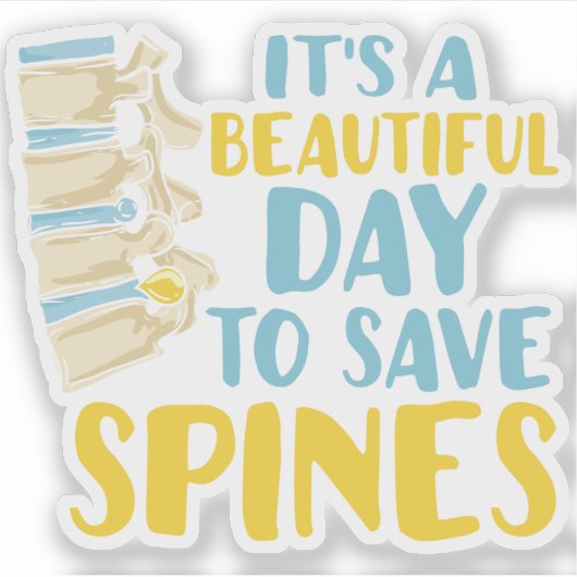 Het is een mooie dag om stekels te besparen sticker (Voorkant)