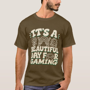 Het Is Een Mooie Dag Om Te Gamen, grappige gamer T-shirt