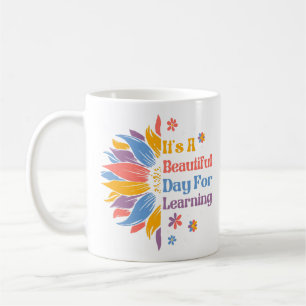 Het is een mooie dag om te leren koffiemok