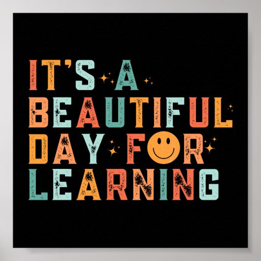  Het is een mooie dag om te leren Poster (Voorkant)