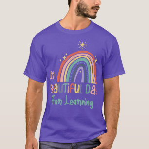 Het is een mooie dag om te leren Schattig terug na T-shirt